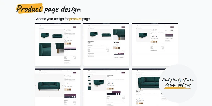 Product page design
