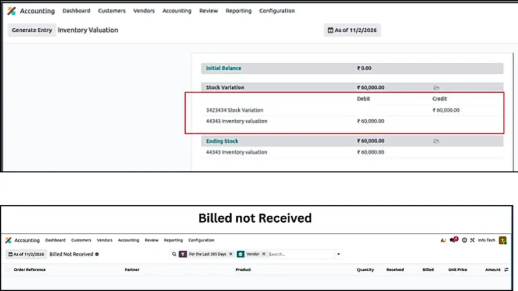 Receive products in Odoo 19 